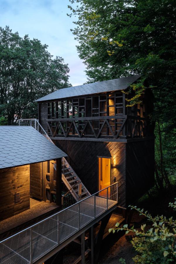 Hutstuf - The Fox & Private Outdoor Spa 라로셰안알데네 외부 사진