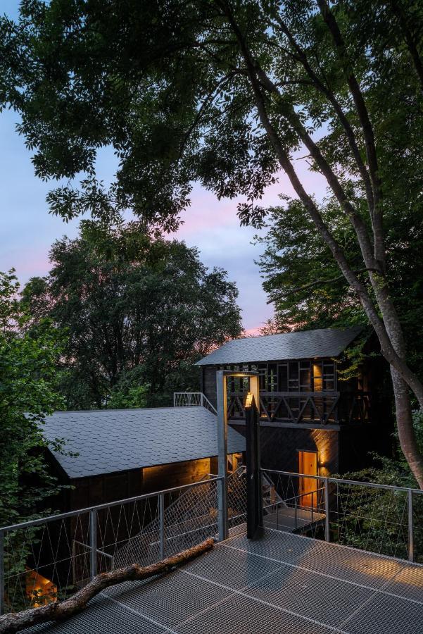 Hutstuf - The Fox & Private Outdoor Spa 라로셰안알데네 외부 사진